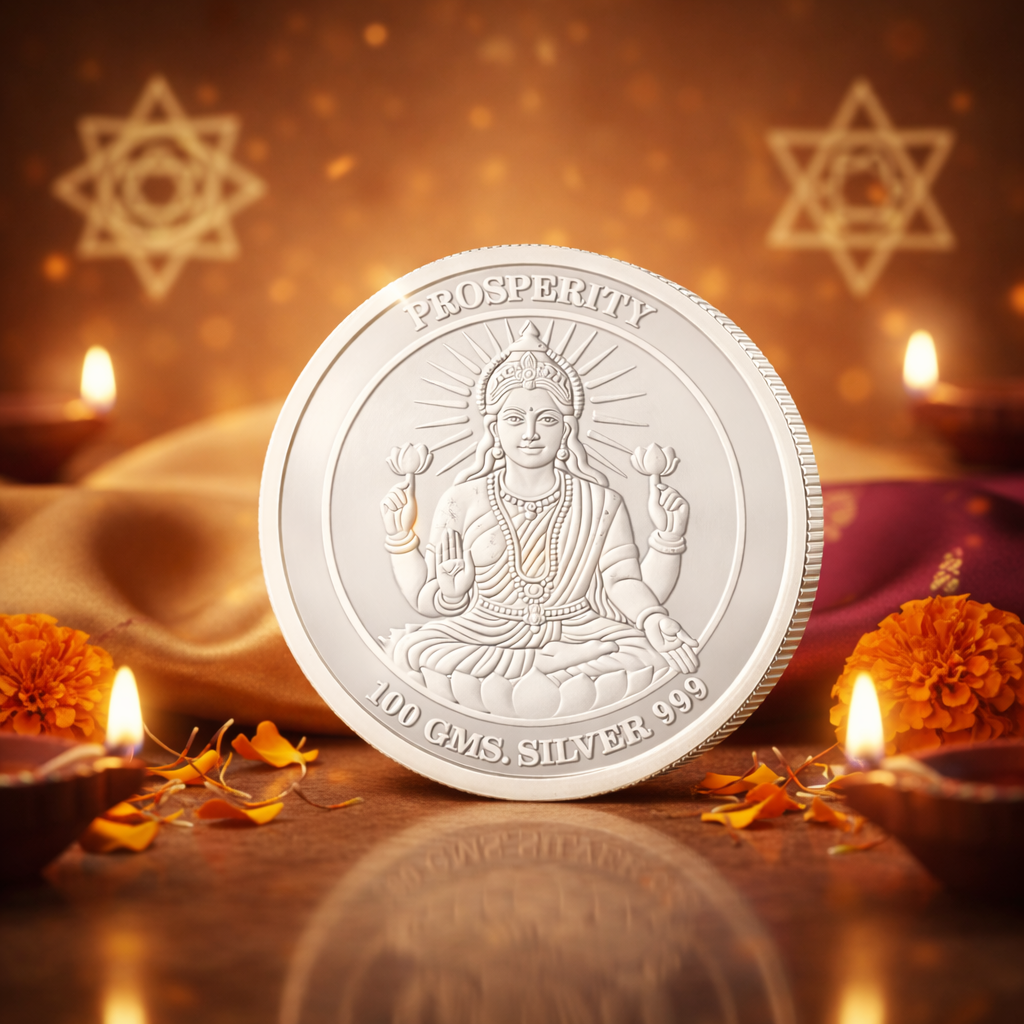 Mahalakshmi Silver Coin