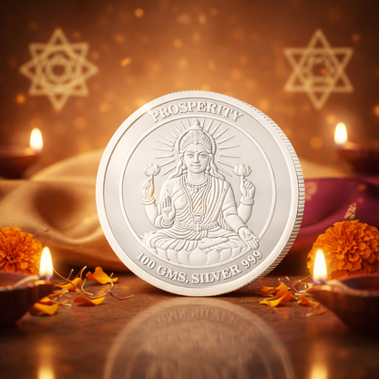 Mahalakshmi Silver Coin